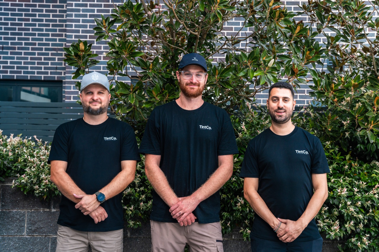 Jarryd and the two Andrews, the TintCo Window Films team